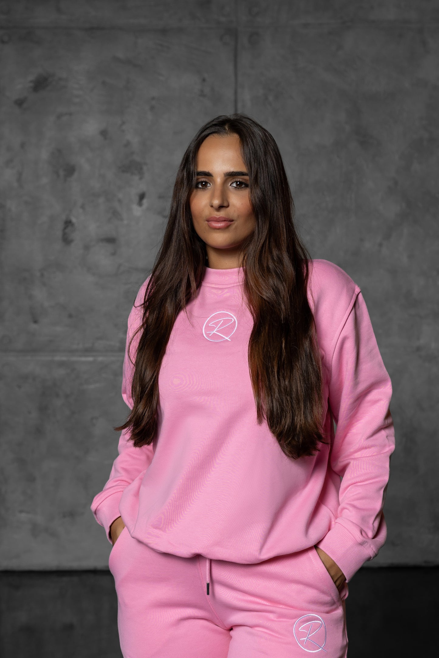 Fato de treino sem capuz - Rosa